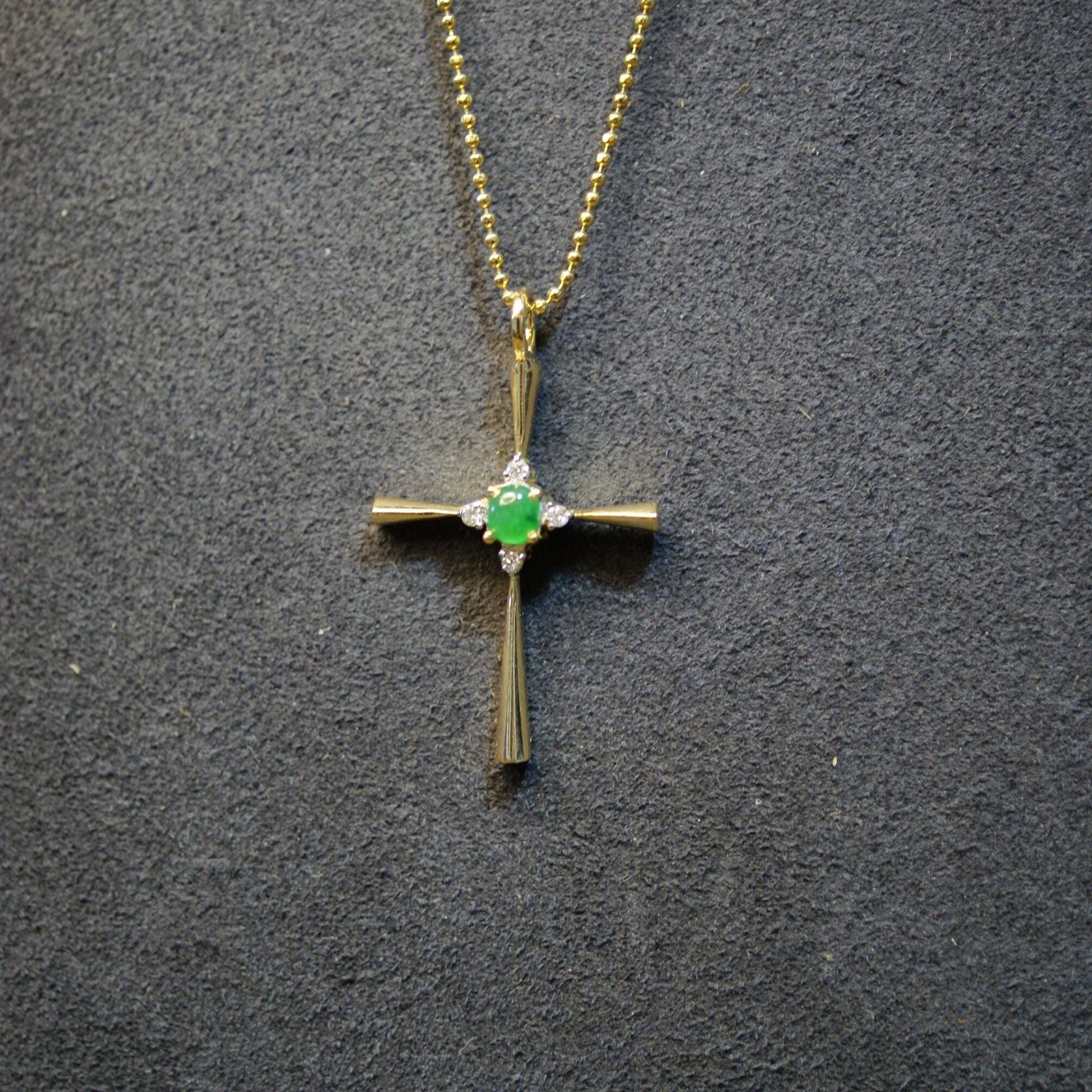 Hannah San Jade Cross Pendant from hannahsan.com