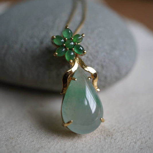 Hannah San Pear Shape Jade Pendant from hannahsan.com