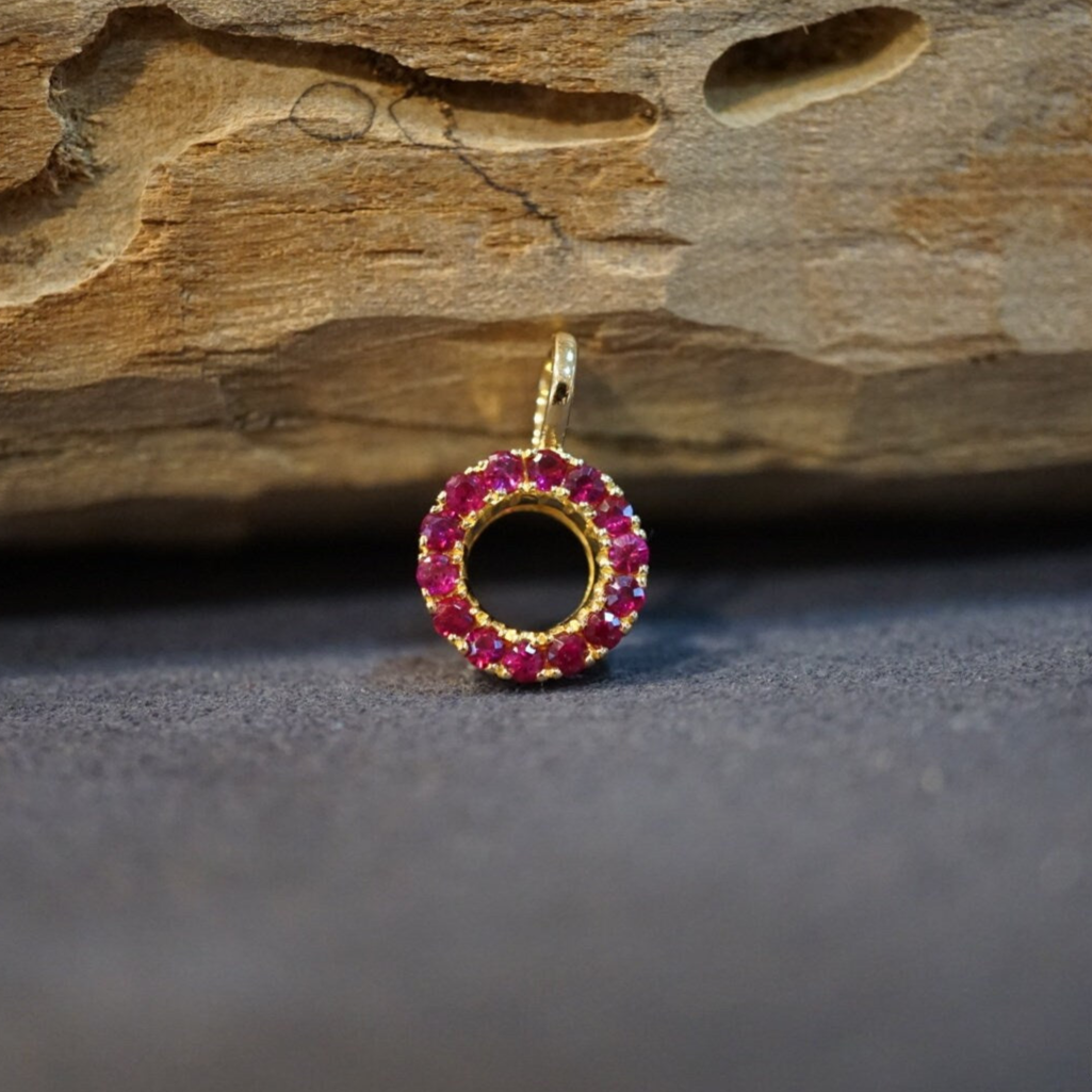 Hannah San Ruby Ring Pendant from hannahsan.com