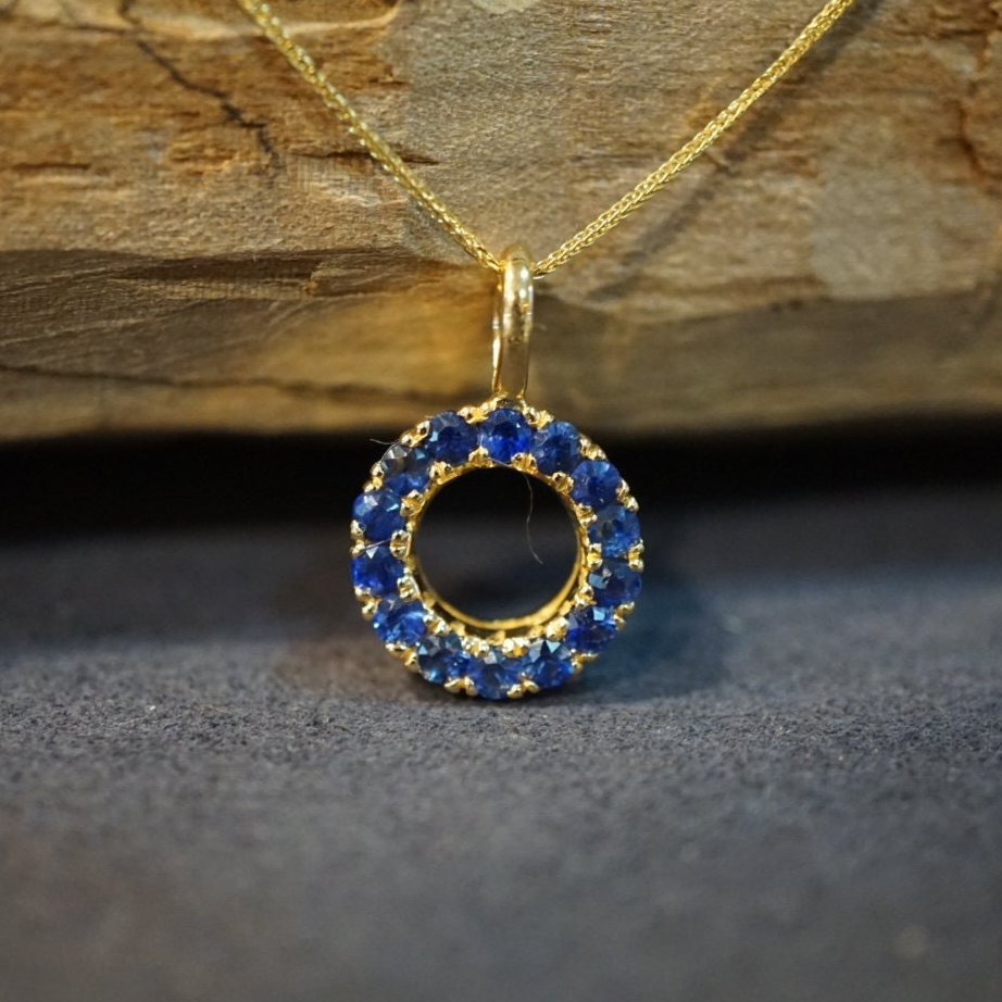 Hannah San Sapphire Ring Pendant from hannahsan.com