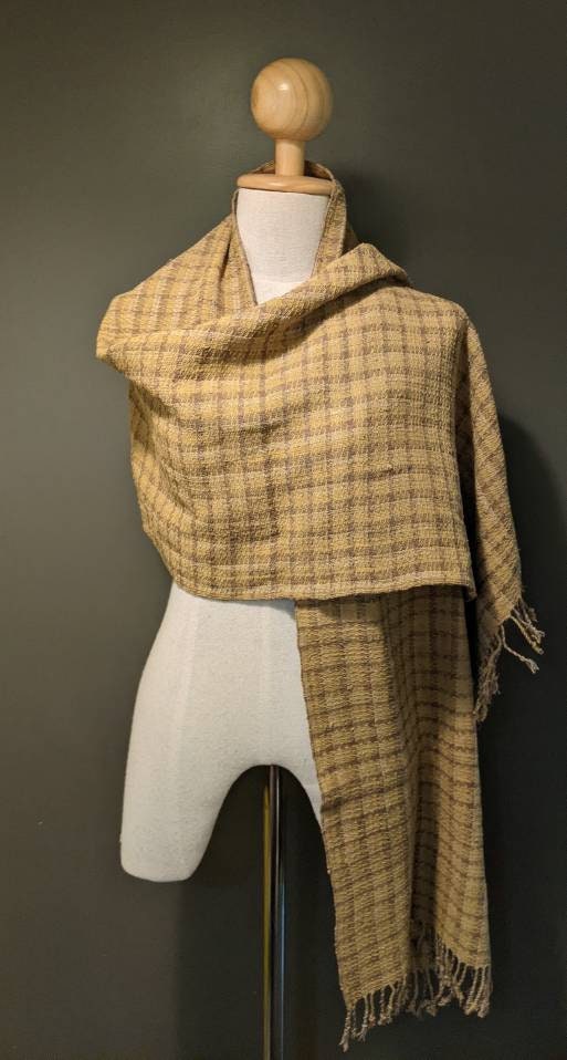 100% Pure Lotus Fiber Shawl 66”L x 18”W Medium Size